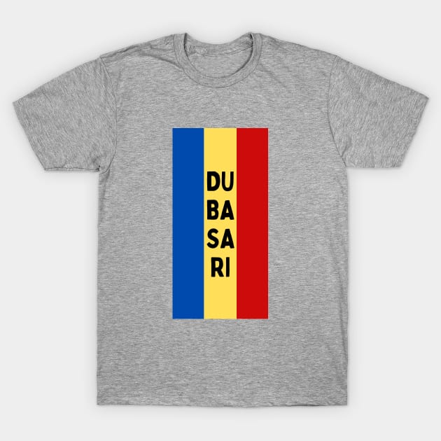 Dubasari City in Moldovan Flag Colors Vertical T-Shirt by aybe7elf